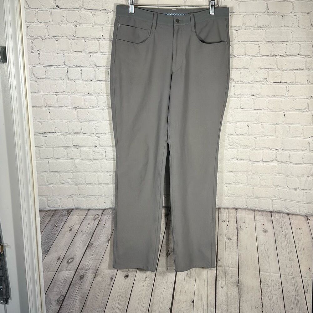 FootJoy Mens Athletic Fit Performance Golf Pants  size W32 L32 Gray‎ 24354 READ